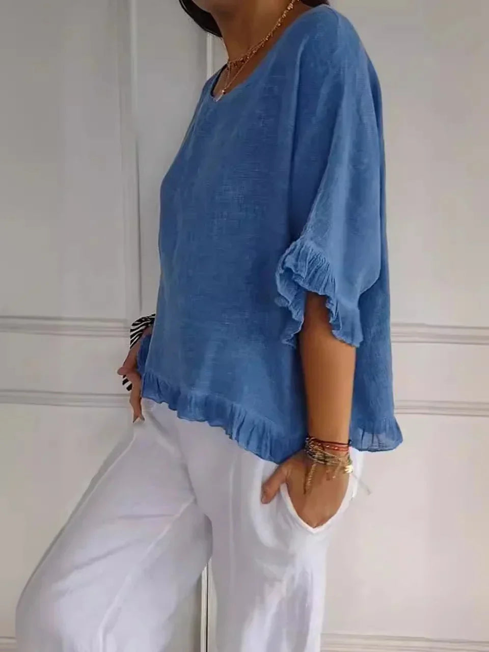 MOLLY - Blouse with ruffles