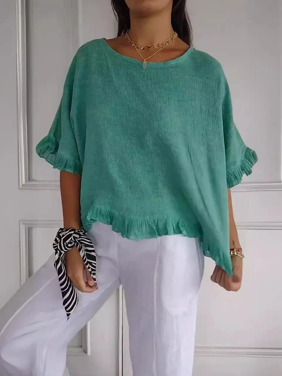 MOLLY - Blouse with ruffles