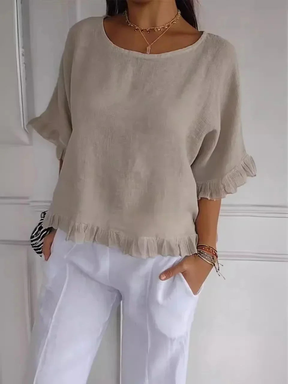 MOLLY - Blouse with ruffles