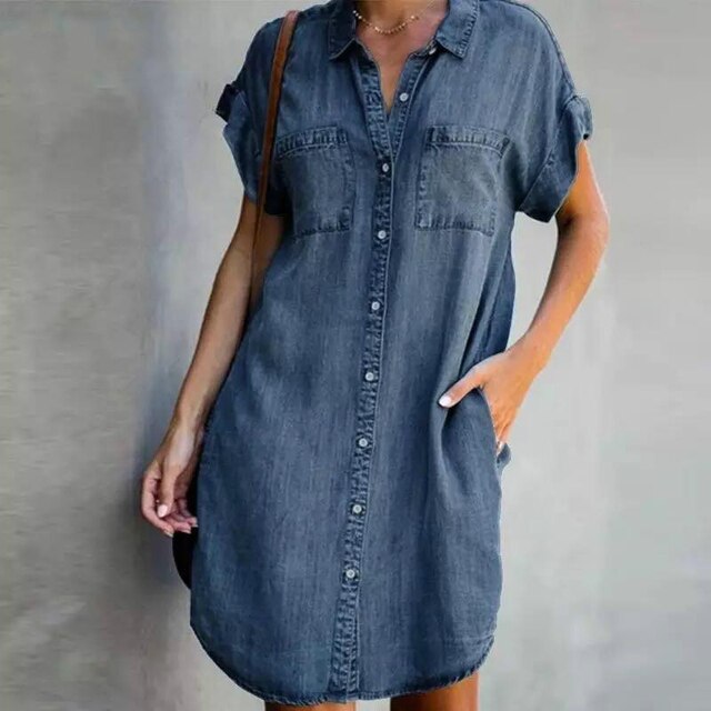 EVA - SlimFit Denim Dress